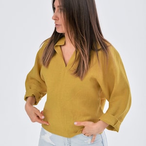 Linen top sewing pattern, Mia Kimono top PDF pattern, Sizes XS - 4XL Easy Sewing Pattern for Beginners, PDF Download Sewing Pattern image 7