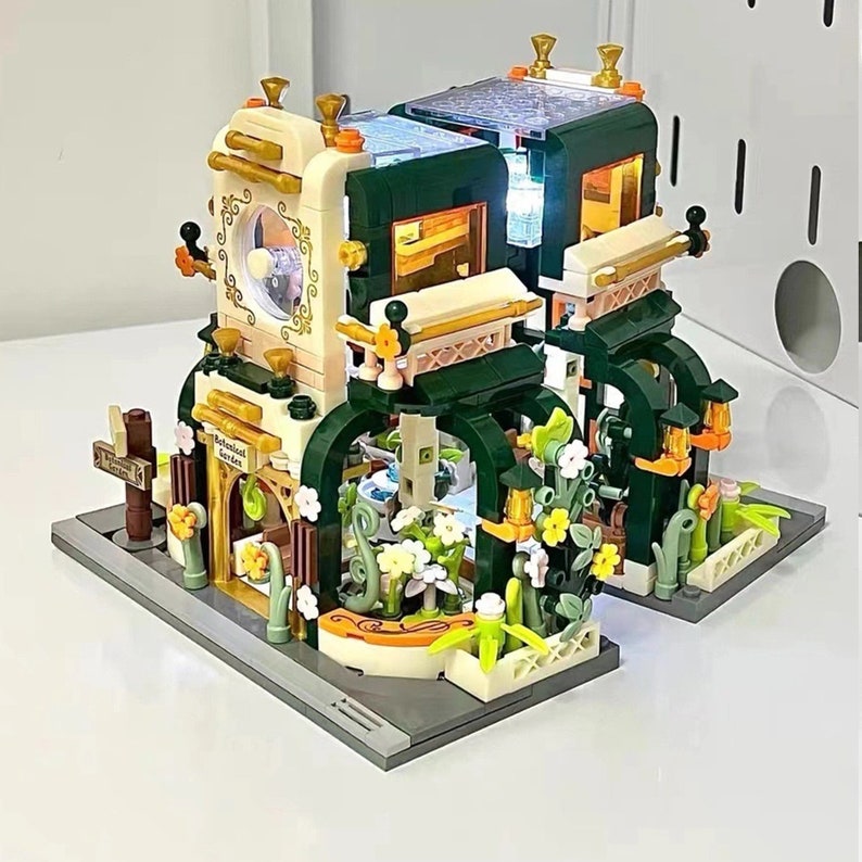 Monet Flower House Building Blocks DIY Assembly Model DIY - Etsy