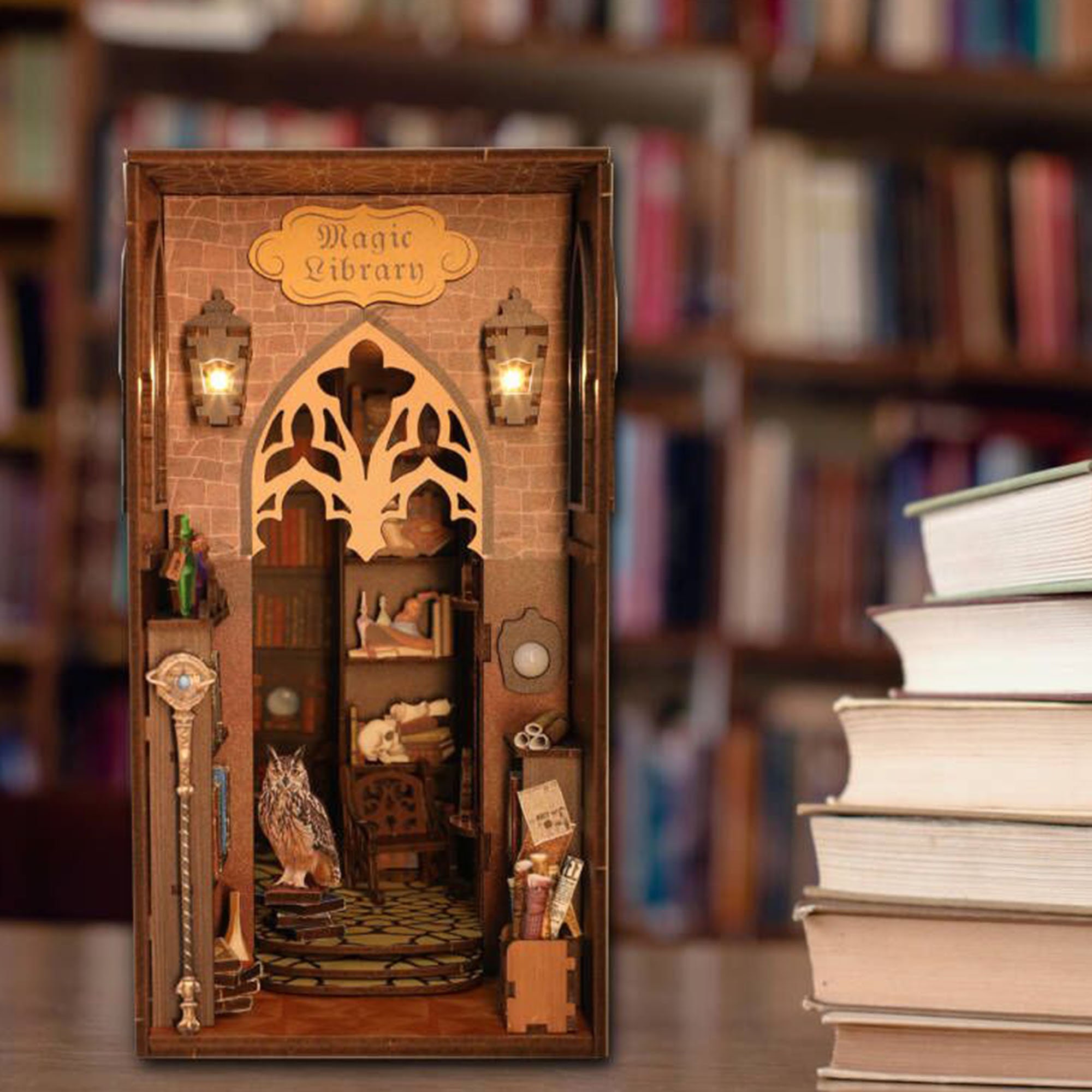 DIY Book Nook Kit Book Nook Shelf Insert Book Nook Diorama 3D Etsy