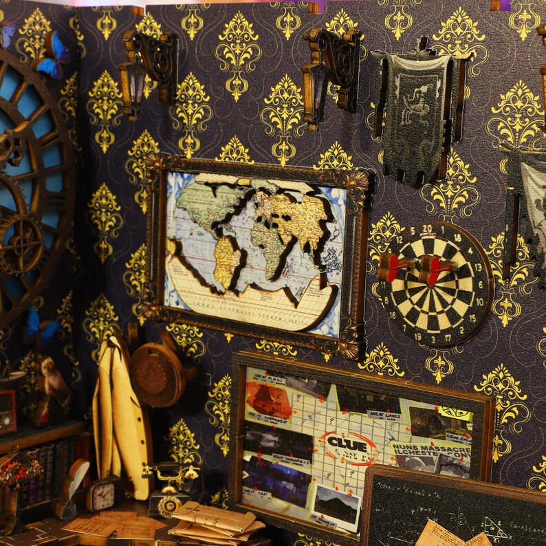 Detective Famous Agency Book Nook Diorama DIY Kits For Adults Etsy sign-in-public-agency-training-council