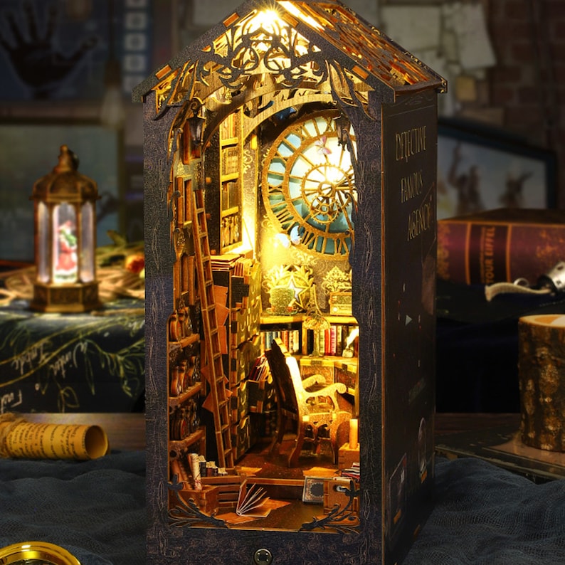 Detective Famous Agency Book Nook Diorama DIY Kits for Adults Etsy UK