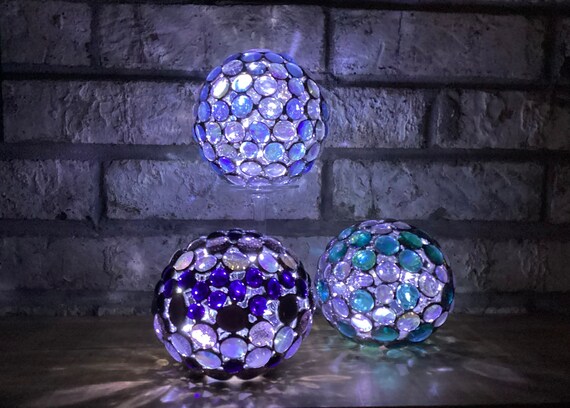 Stained on sale glass globes