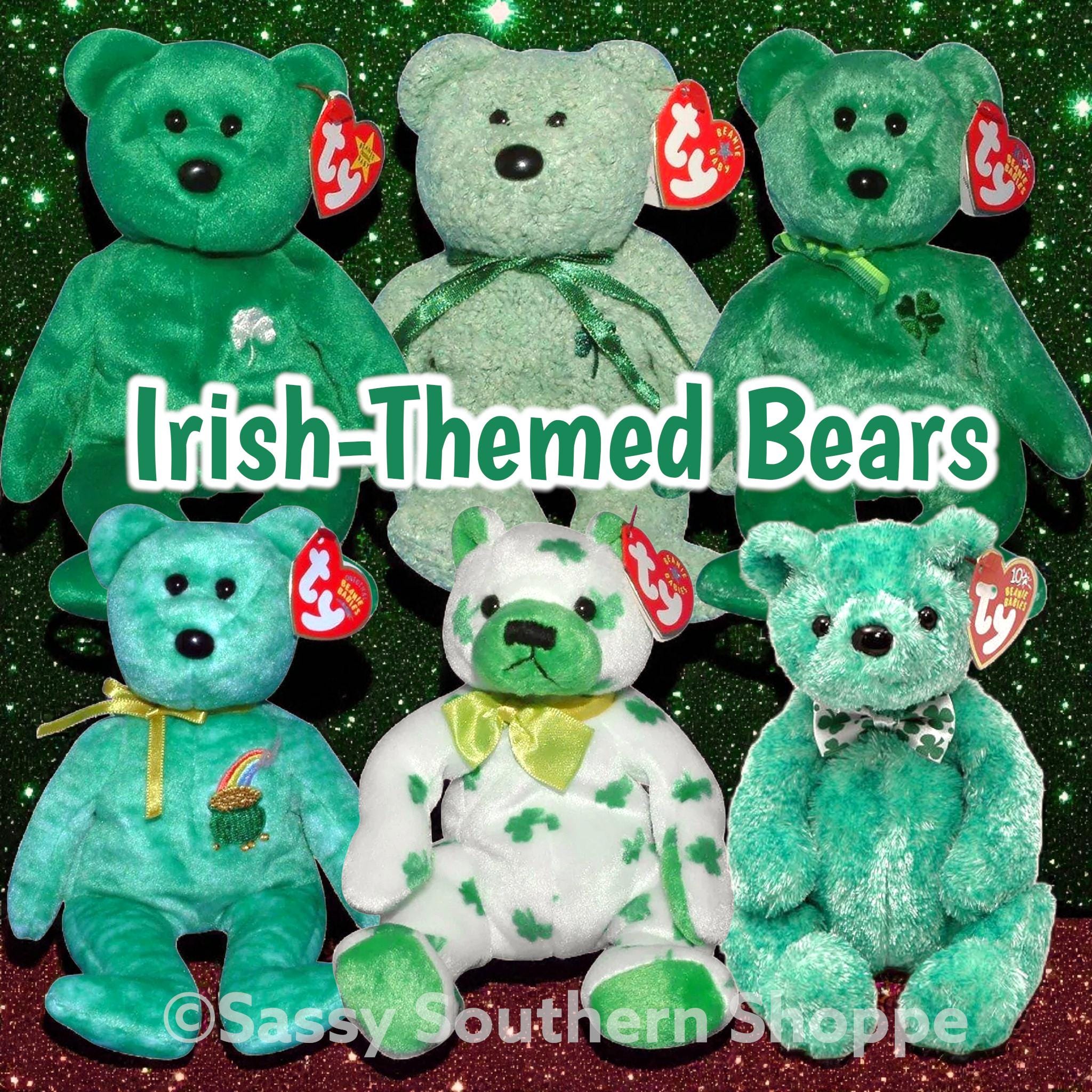 Ty Green Bear - Etsy