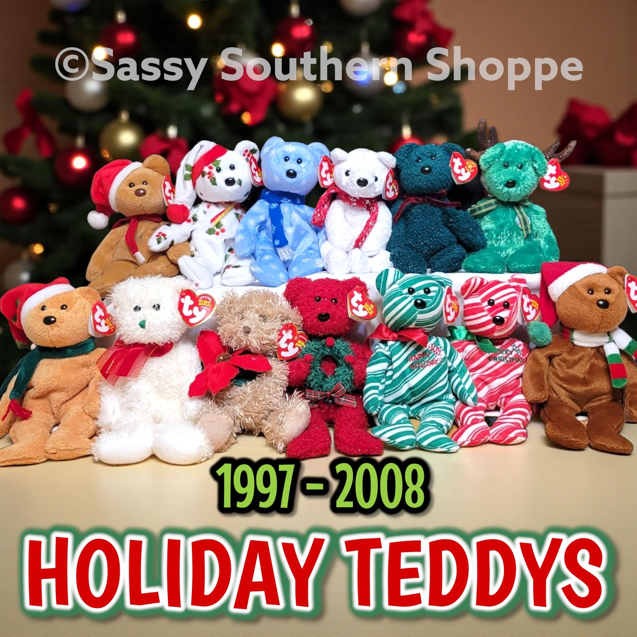 2000 Holiday Teddy - Etsy