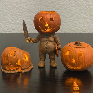 Halloween Jack O'Lantern Trio Bundle - with LED lights!