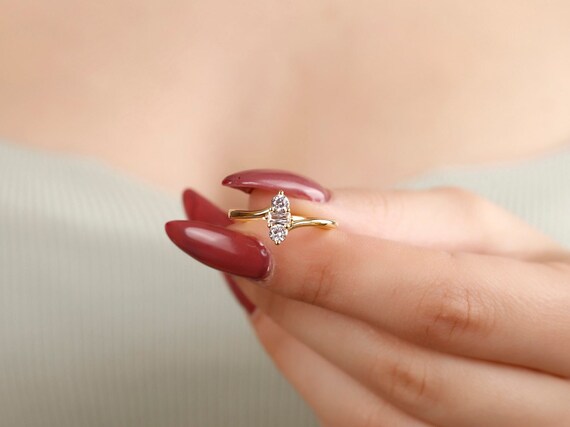 Vertical Bar Dainty Baguette Thin Ring Simple Silver Everyday Rings Dainty Thin Rings for Women Thin Gold Band Best Friend Ring Etsy