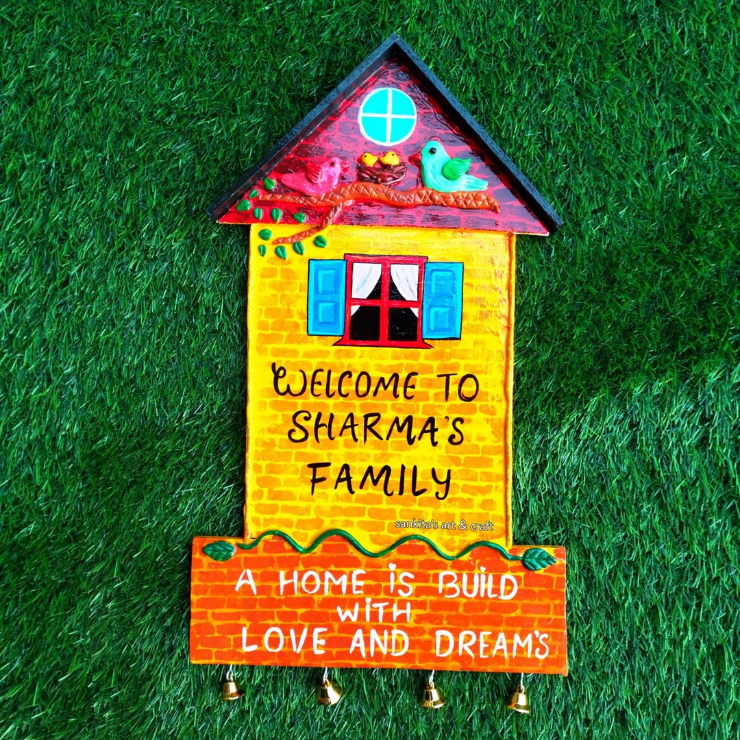 Wooden Nameplate, Hand Made Name Plate, Customised Nameplate, Gifts