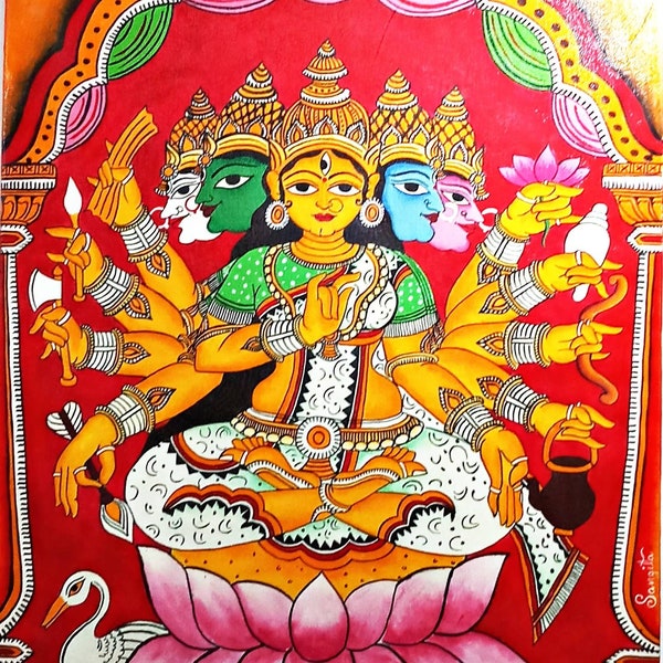 Original handpainted pattachitra painting, pattachitra lady art , Odisha pattachitra, canvas painting, hand painted,
