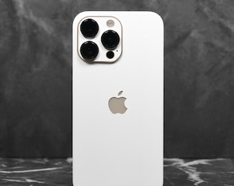 iPhone Matt White Skins - Full-Body Skin Decal Wrap Cover for Apple iPhone 15, 14, 13, 13 Pro 12, 12 Pro Max, 12 Mini, 11, 11 Pro, 7/8 Plus