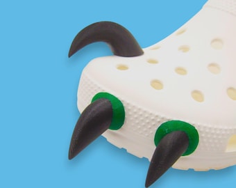 Juego de adornos para zuecos con forma de garra, accesorios para zapatos con forma de garra de monstruo, adornos para zuecos impresos en 3D, decoración novedosa para calzado.