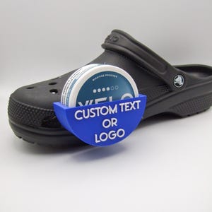 Aangepaste snushouder krokodillenbedel | Gepersonaliseerde tekst-/naambijlage | Uniek schoenaccessoire | Aangepast cadeau voor hem/haar | Gepersonaliseerde decoratie