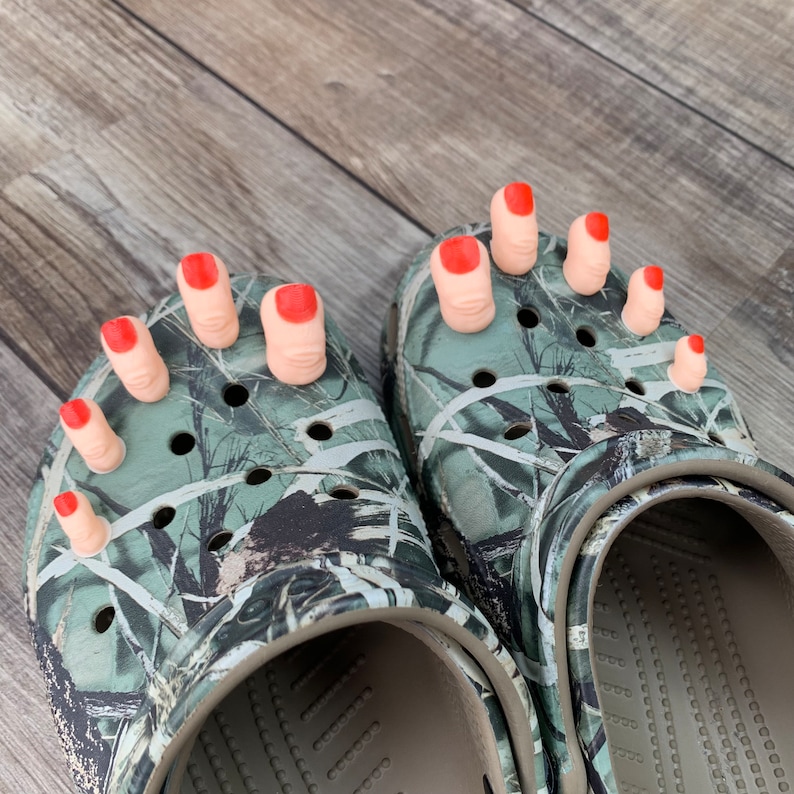 Croc Realistic Toes Charm Set of 10 or 5 Hilarious Toe Etsy UK