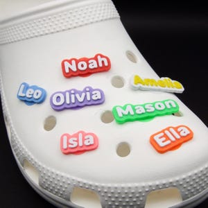 X2 Personalised Text/Name croc Charms | Custom Shoe Charms | Unique Clog Accessories | Custom Gift for Him/Her | Personalised Shoe Decor