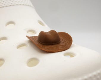 Adorno para zuecos con sombrero de vaquero, accesorio para zapatos del oeste, adorno para zapatos impreso en 3D, decoración novedosa para calzado, idea de regalo