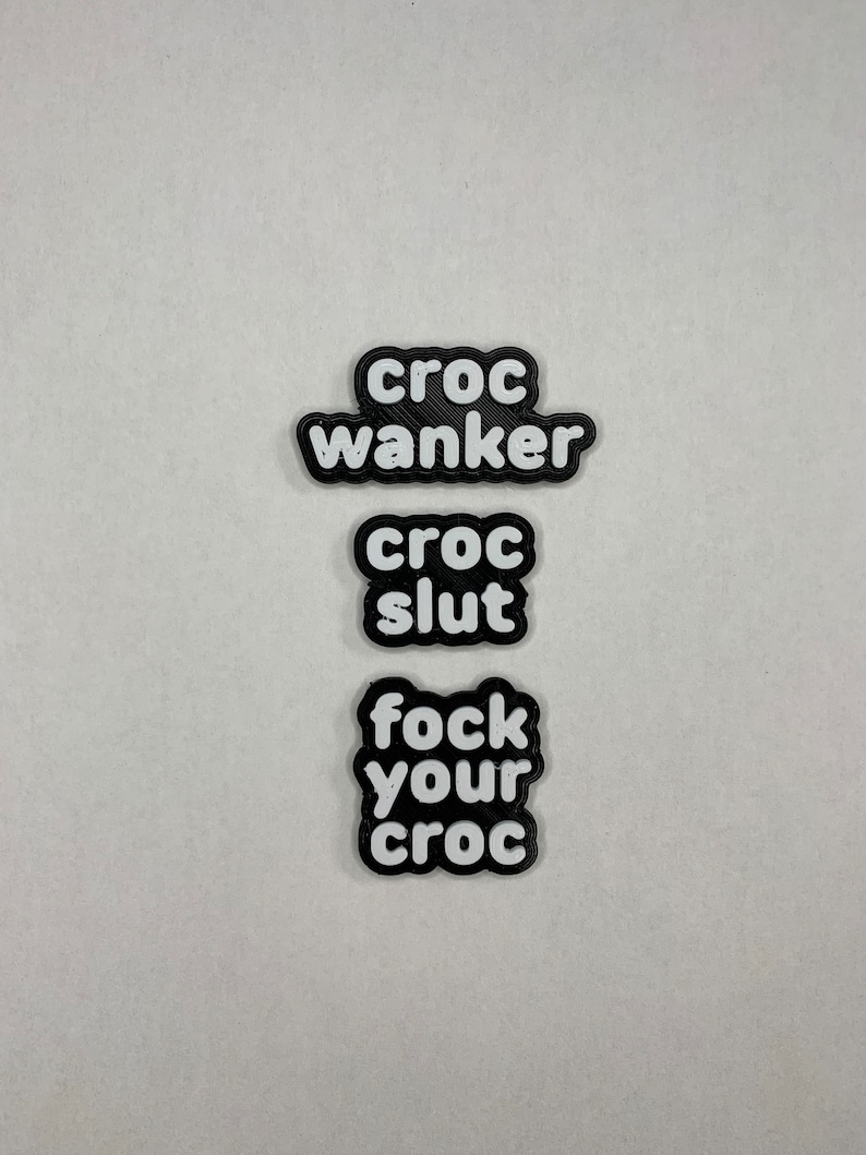 Ciondolo offensivo per Crocs Pin Badge Crocs Ciondolo carino Opzioni colore disponibili Regali offensivi Ciondoli divertenti coccodrilli personalizzati immagine 4