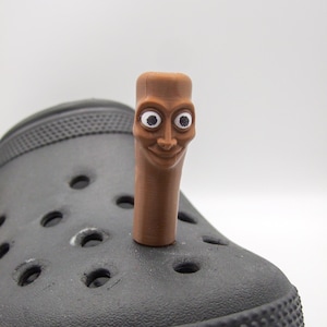 Tung Tung Tung Sahur croc Charm – Brainrot Meme Shoe Charm | Niche Internet Humor | Funny Ironic Gift | Chaos Core Accessory