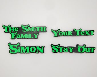 Imanes de nevera personalizados inspirados en ogros: divertidos imanes personalizados para el hogar, la oficina o como regalo. Decoración con personajes únicos.