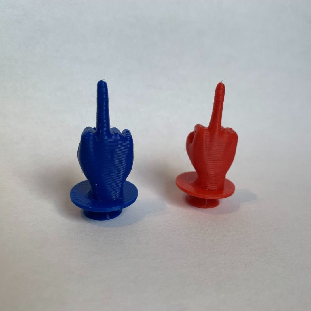 Middle finger shop croc charm