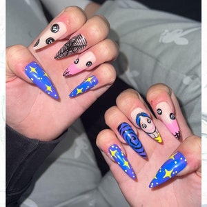 Coraline Inspired Press On Nails
