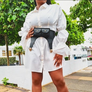 Schwarze Gürteltasche Damen Taille Gürtel Weiches Leder Festival Bum Bag Reise Gürtel Errand Tasche Fashion Utility GürtelTasche Handypackung Geschenkideen