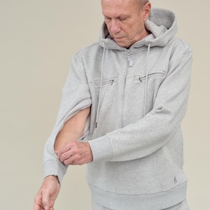 Easy access for Ports, IV & PICC lines - Dialysis, Chemotherapy, Sepsis, Cystic Fibrosis Hoodie Sweatshirt Gift for Patients - UK Delivery