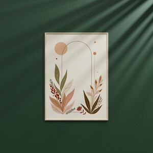 Boho Botanical Wall Art | Posters | DIN A4 | DIN A3 | Downloadable Print |  New Wall Art | Digital Download Print | Trendy wall art