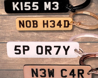 Custom License Plate Keychain: Personalized Stainless Steel Car Plate Keyring