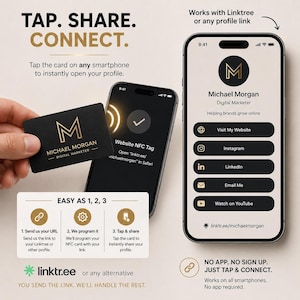 NFC Metal Business Card – Tap to Share Contact Instantly (Digital) image 8
