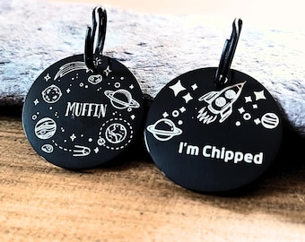 Personalized Pet ID Tag: Custom Engraved Cat and Dog Collar Tag