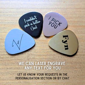 Steel Guitar Pick - Custom Engraved Guitar Plectrum for Musicians