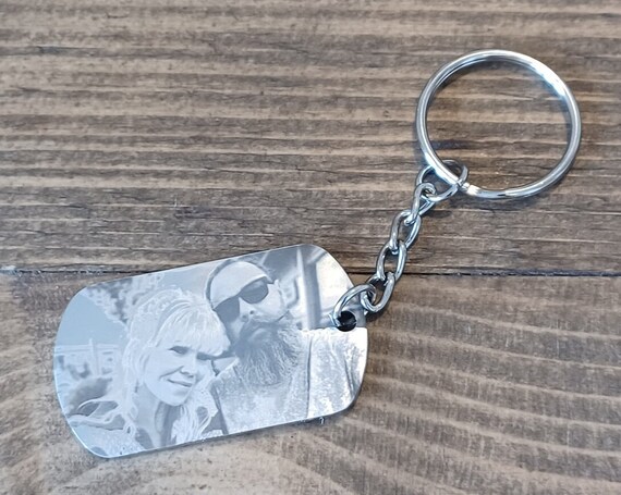 Silver photo keyring discount