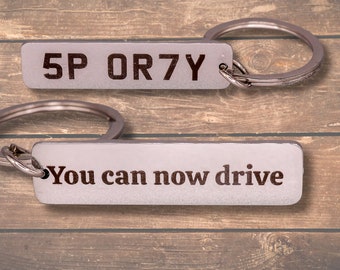 Custom License Plate Keychain: Personalized Stainless Steel Car