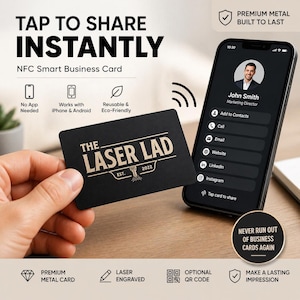 NFC Metal Business Card – Tap to Share Contact Instantly (Digital) image 10