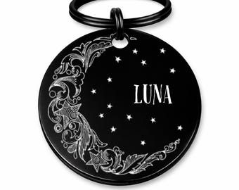 Personalized Pet ID Tag: Custom Engraved Stainless Steel Dog Cat Tag