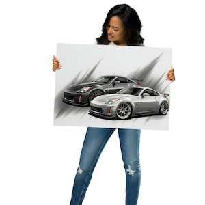350z z33 Twin issan Wandposter