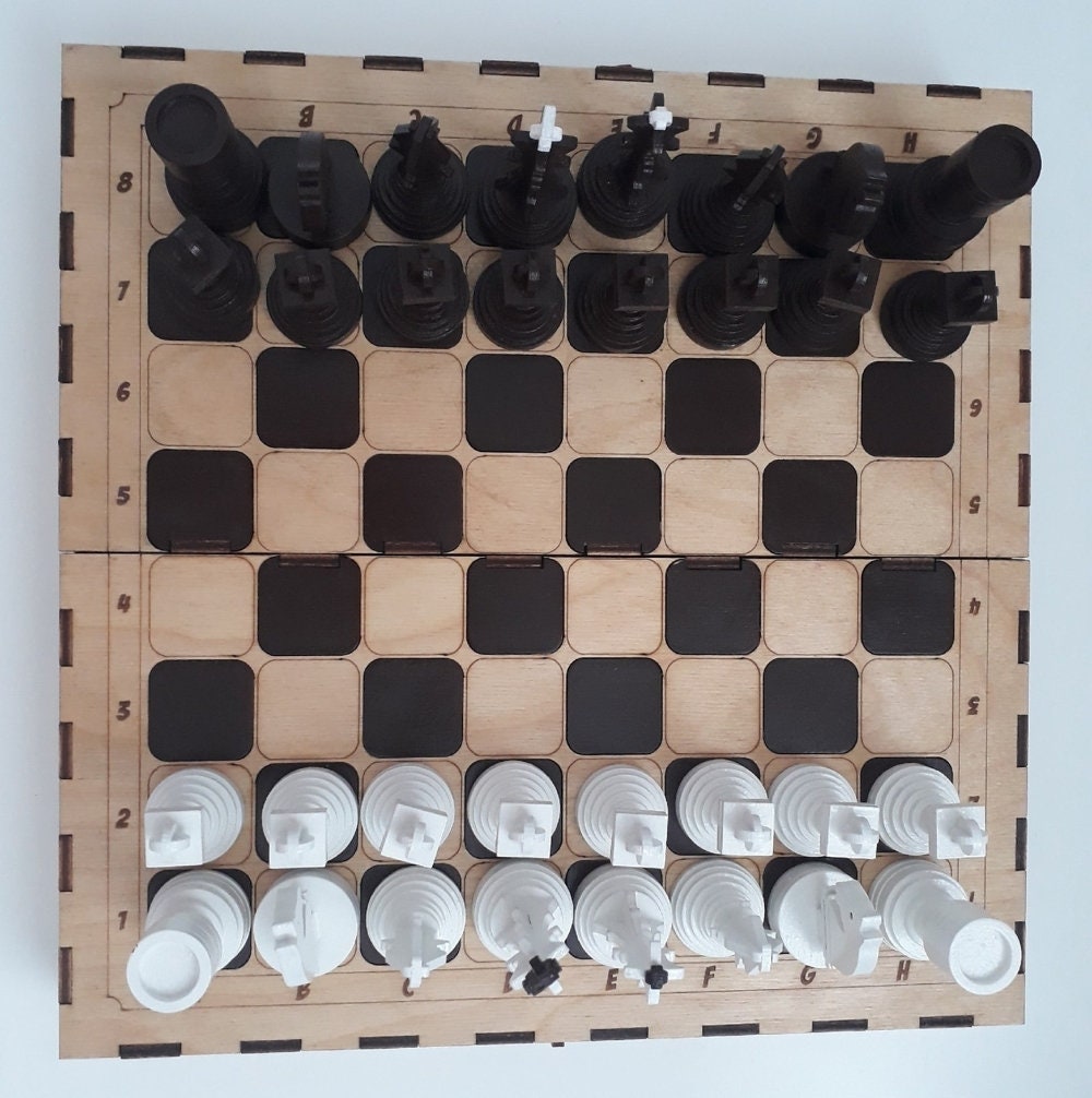 Custom Travel Chess Board - Made on a Glowforge - Glowforge Owners Forum