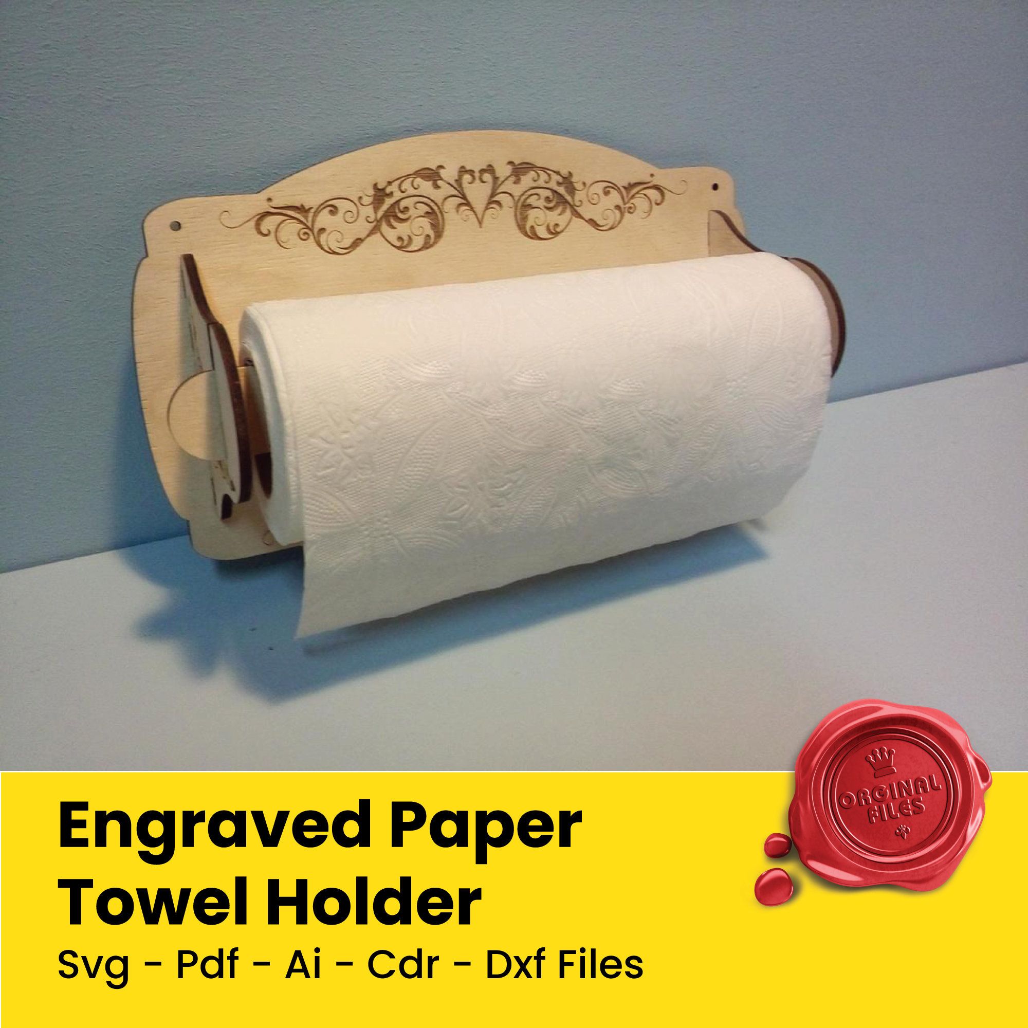 Cnc Paper Towel Holder Etsy