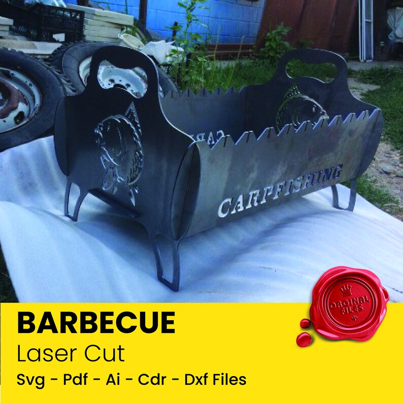 Portable Barbecue Plans Fire Pit BBQ Barbecue Dxf Files for Etsy