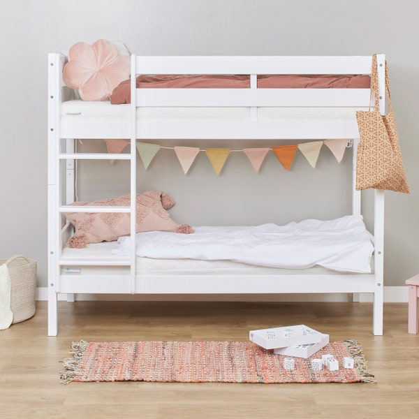 Hoppekids Bunkbed ECO Comfort, Children bed for 2, Double bed 70x160 / 90x200, White