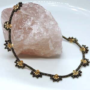 Dainty Gold and Bronze Ankle Bracelet with Unique Accents