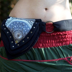 FESTIVAL Utility Belt - SATIN - Vegan Belt, Hippy Fanny Pack, Psy Belt, Hippie Bag, Festival Belt, Psytrance Belt, Travel Belt