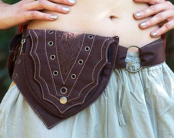 FESTIVAL Utility Belt - PSY - Vegan Belt, Hippy Fanny Pack, Psy Belt, Hippie Bag, Festival Belt, Psytrance Belt, Travel Belt