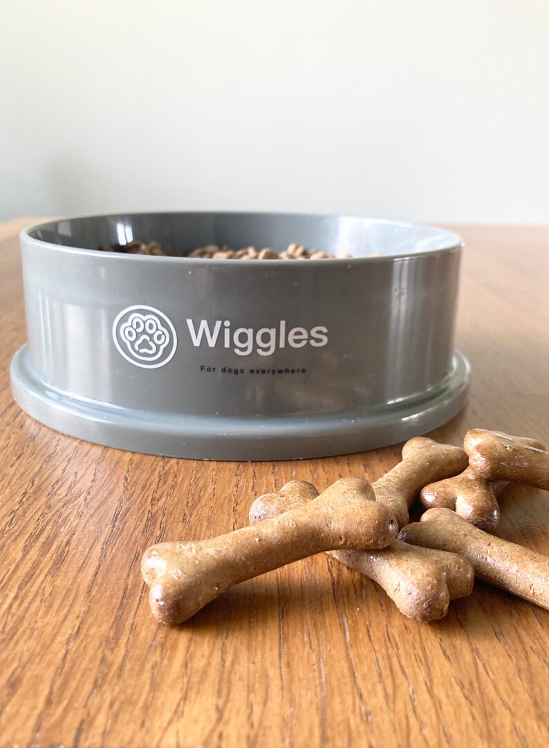 Slow Feeder Dog Bowl Dog Bowls to Slow Down Eating Paw Print Dog Bowl