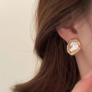 PENDIENTES Joyería de Perlas Irregulares