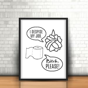 Bathroom Wall Decor, Bathroom Art Print, Bathroom Wall Art, Funny Bathroom Signs, Funny Bathroom Printable, Bathroom Art, Bathroom Poster