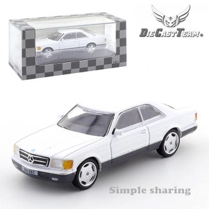 Mercedes - Benz 500 SEC Blanc - DieCast Team - Échelle 1/64
