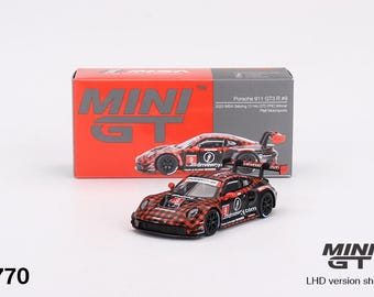 Porsche 911 GT3 R #9 Gtd Pro Pfaff Motorsports IMSA 2023 Sebring 12 Hrs. Winner - MINI GT - Scale 1/64 - MGT00770