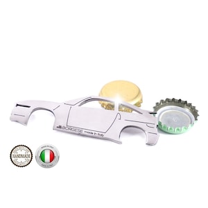 Alfa Romeo SZ Polished Stainless Steel Bottle Opener 1/43 Scale