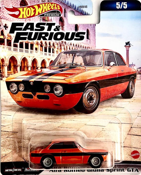 Alfa Romeo Giulia Sprint GTA Fast & Furious Hot Wheels Model