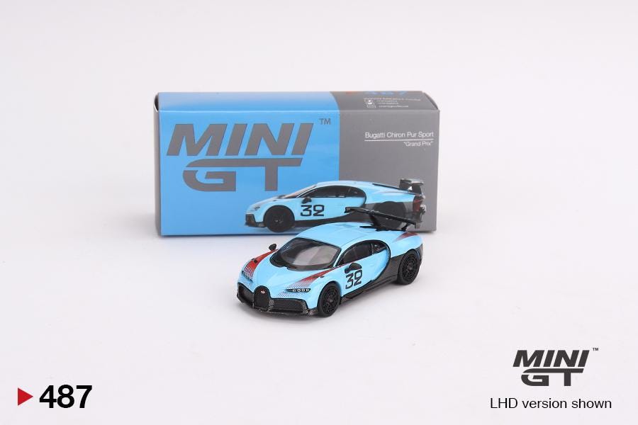ミニカー MINI GT Bugatti Chiron Pur Sport 487 MINI GT - Bugatti Chiron Pur Sport - Scale 1/64 MGT00487 - Etsy